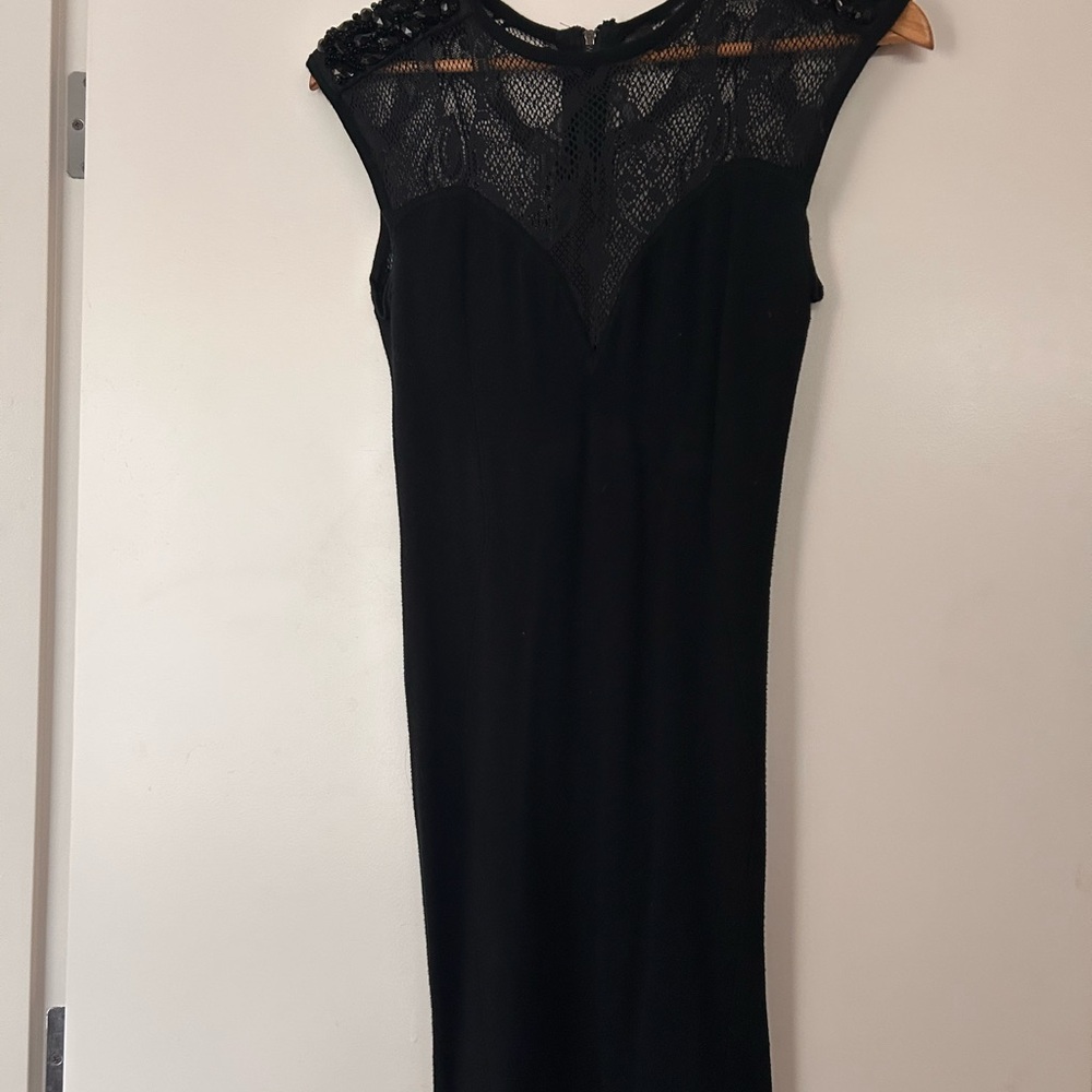 Elegant Black Lace Dress